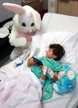 Easter Bunny, Children, Hospital, Illness