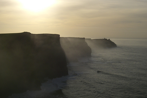 Photo of the Cliffs of Mohr in Ireland meant to depict the Celtic