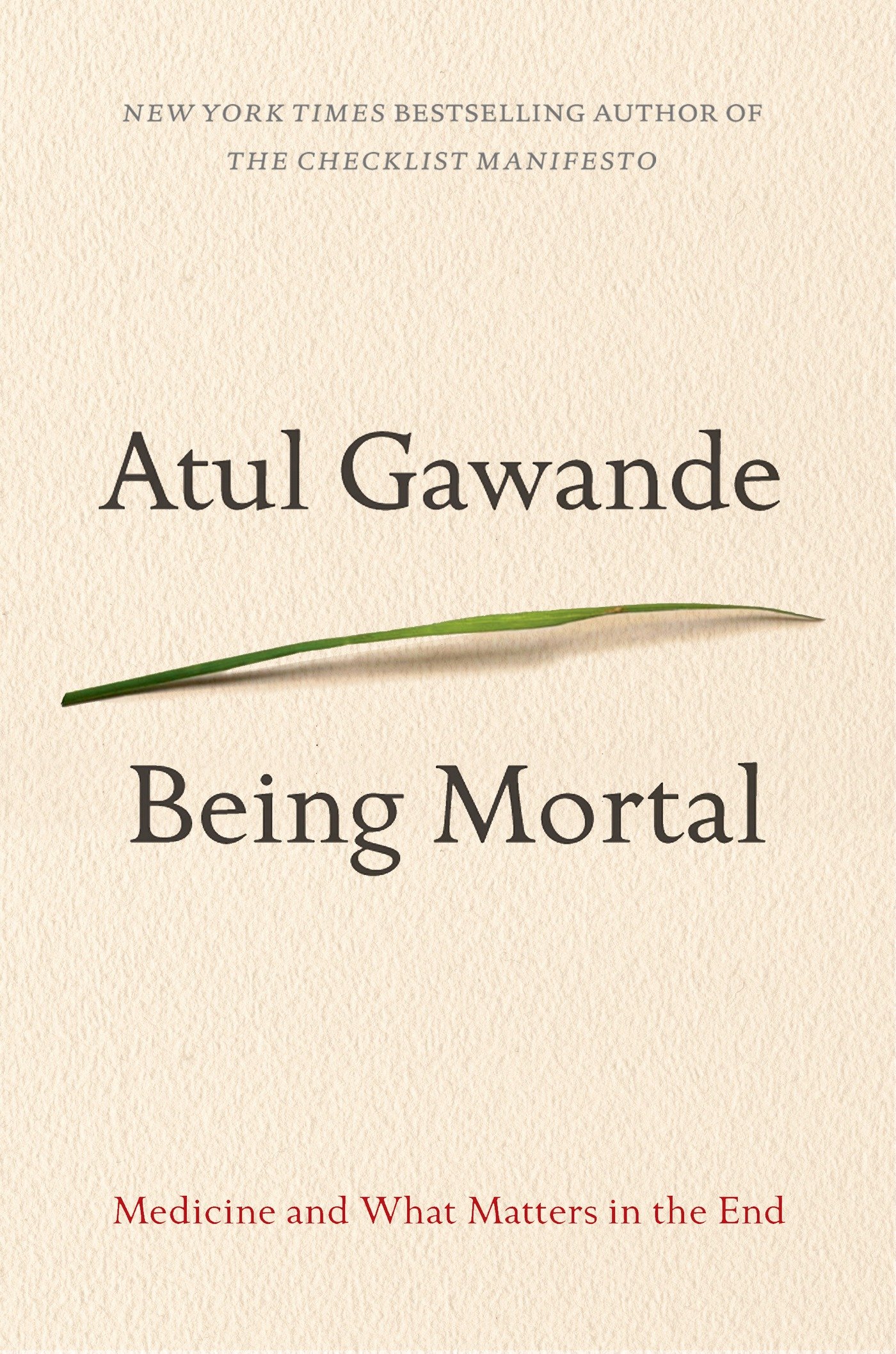 Atul Gawande Being Mortal book cover