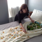 Kate Hoover of Vale Shrouds Preparing Shroud
