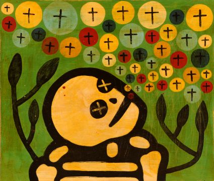 Mike Egan’s Paintings Explore the Whimsical Side of DeathFine arts grad and former embalmer Mike Egan's paintings playfully balance life and death