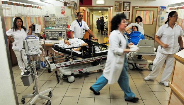 Busy hospital emergency room