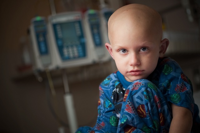 child with cancer, cancer, monitor, hospital