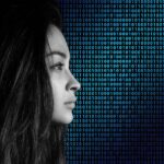 Woman thinking of loved one and identity theft