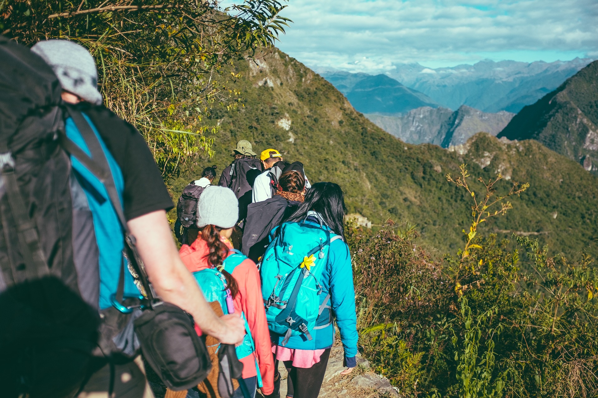 Group of people hiking