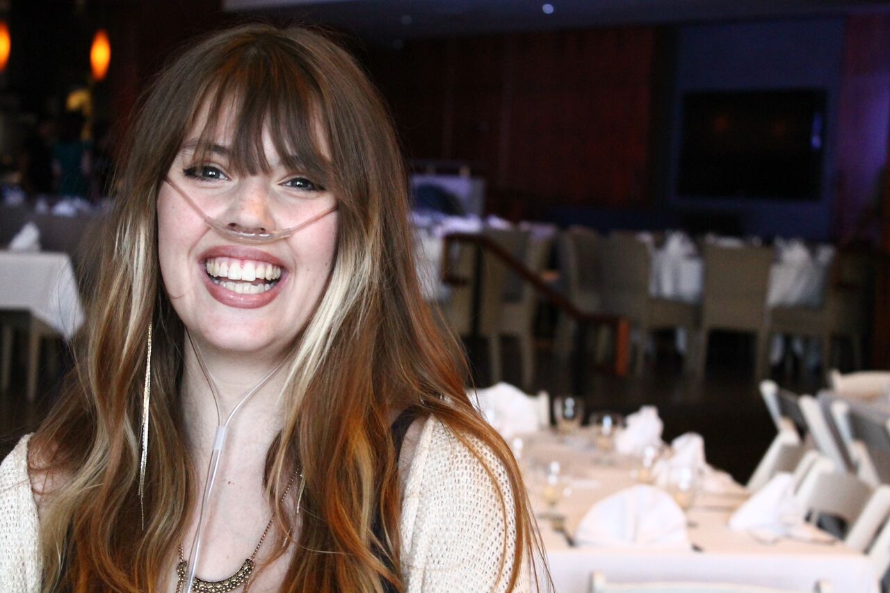 Portrait of Claire Wineland smiling