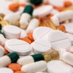 Multiple prescription drugs signifying polypharmacy