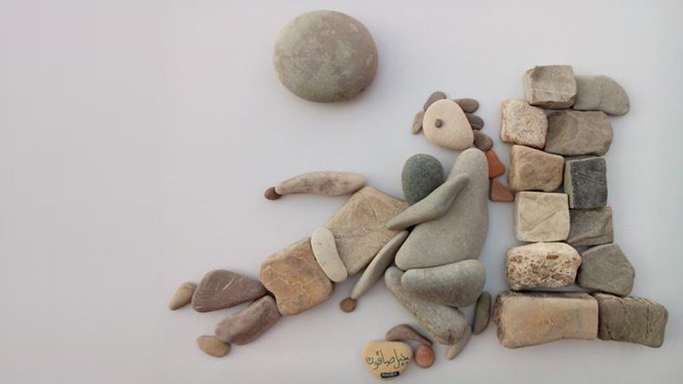 The Stunning Pebble Art of Nizar Ali BadrA Syrian artist captures the devastating effects of war in heartbreaking detail