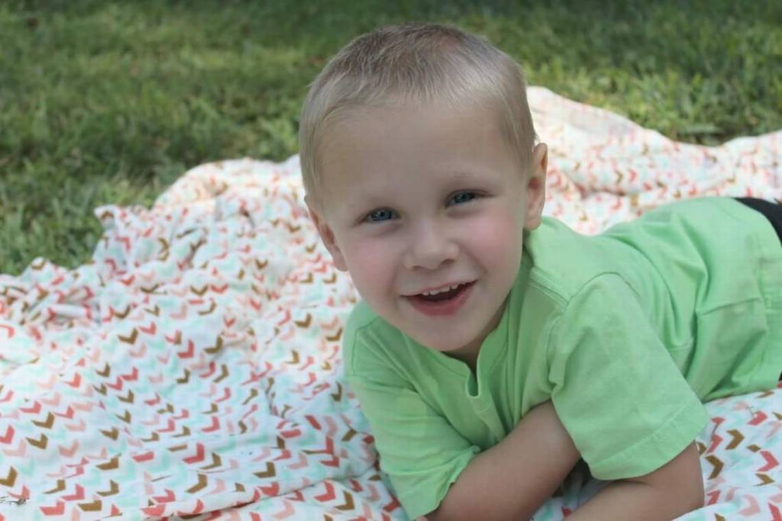 Photo of Christain Risner the boy for whom Christmas in September was made real