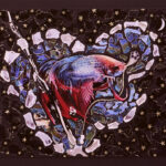 A collage of a goldfish from Artful Grief