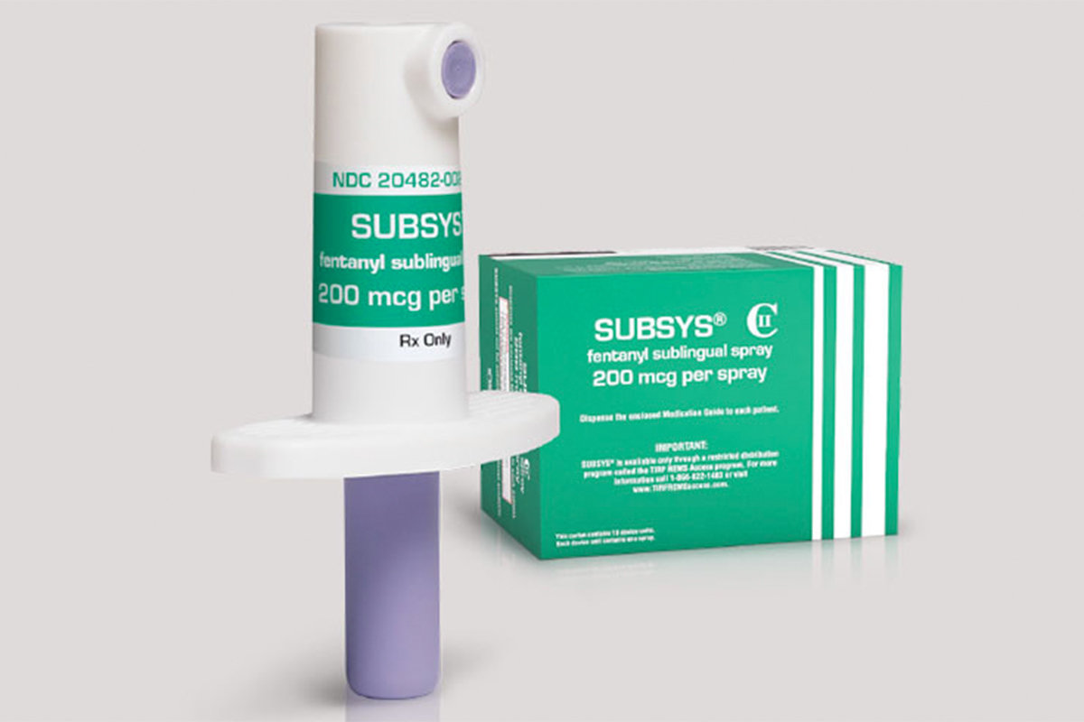 The metered does opiate spray Subsys