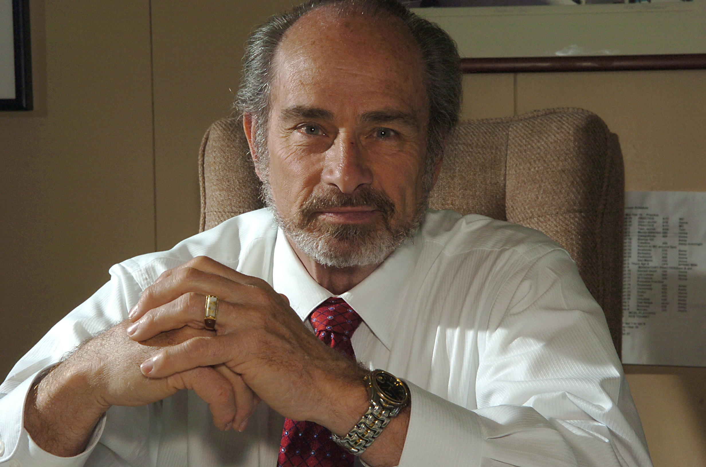 Portrait of Ken Holmes, former coroner of Marin County