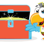G.G. parrot from the My Good Grief app