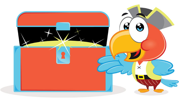 G.G. parrot from the My Good Grief app