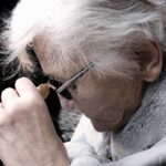 Elderly dementia patient