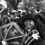 Image of the Second Line in a New Orleans Jazz Funeral