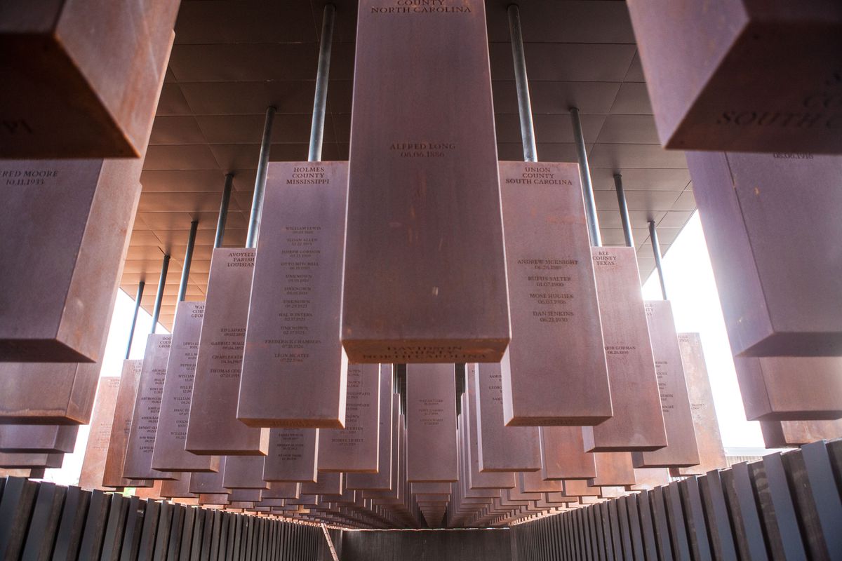 lynching memorial from Equal Justice Initiative