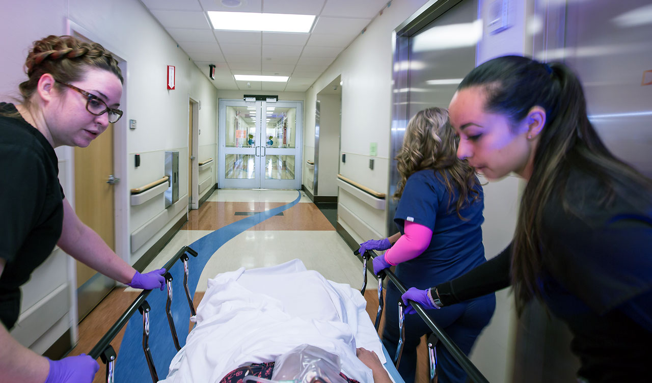Elderly patient during hospital readmission