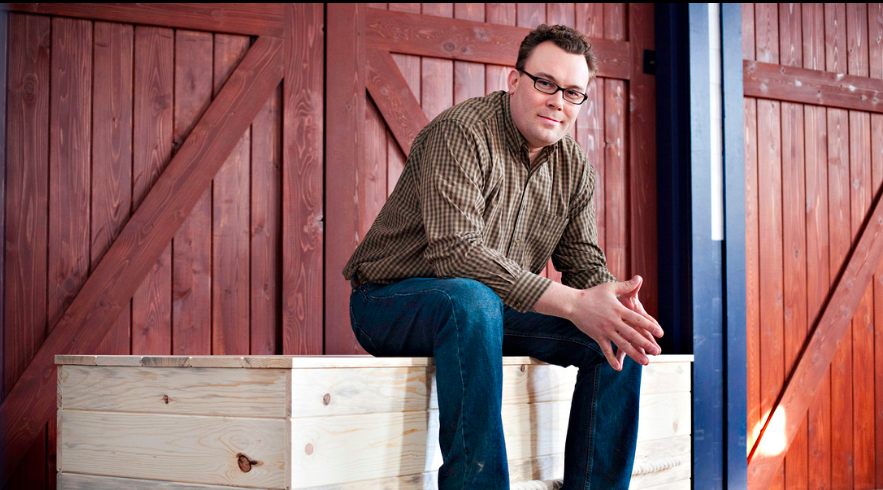Jonas Zahn builds green caskets at the Northwoods Casket Company