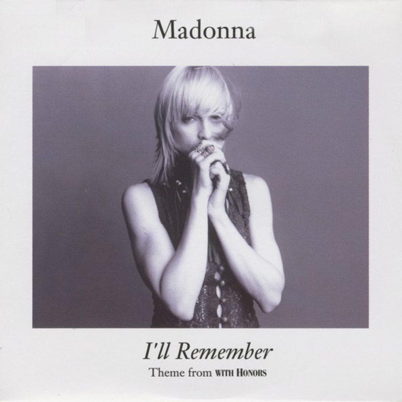 Madonna cover art for I'll remember single