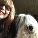 Social worker with dog