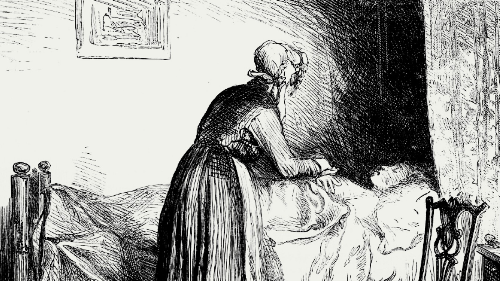 Caring for the sying was woman's work in the 19th century