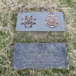 James Robinson's grave site with added medals commemorating his service during the American Revolution and War of 1812.