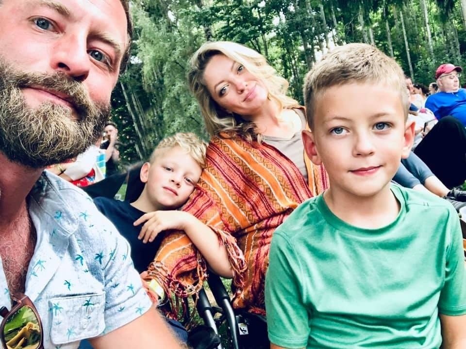 J.R. Storment and family before his son Wiley died.