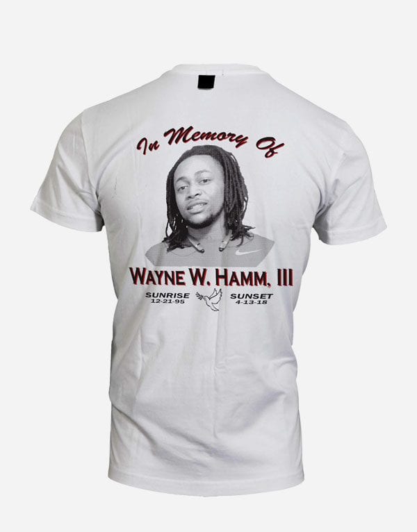 Photo of a memorial T-shirt