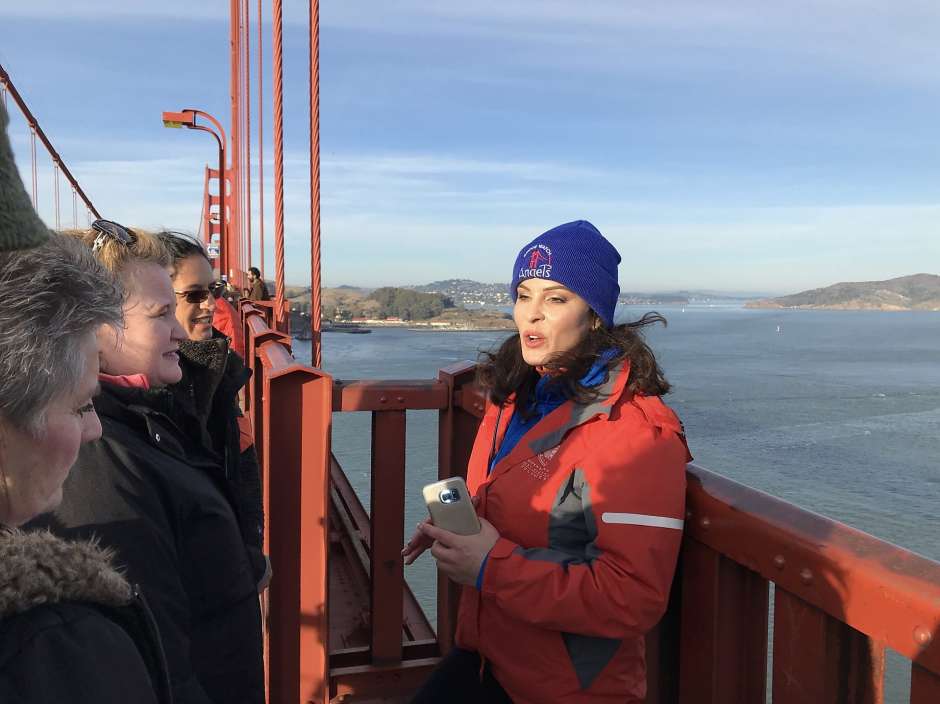 Mia Munayer of Bridgewatch Angels suicide prevention group