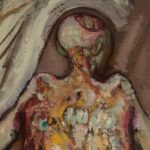 Hyman Bloom's painting female corpse back view features death and decay