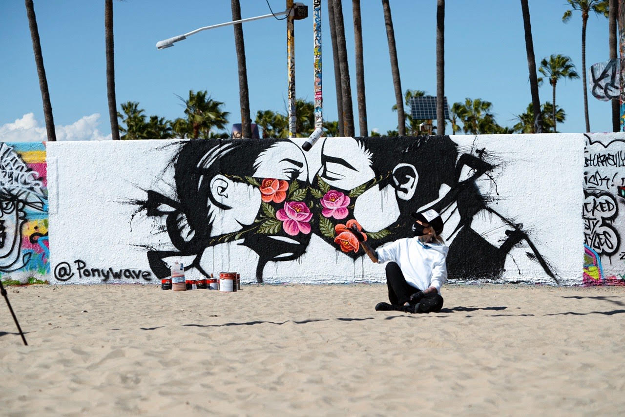 Street art by Pony Wave