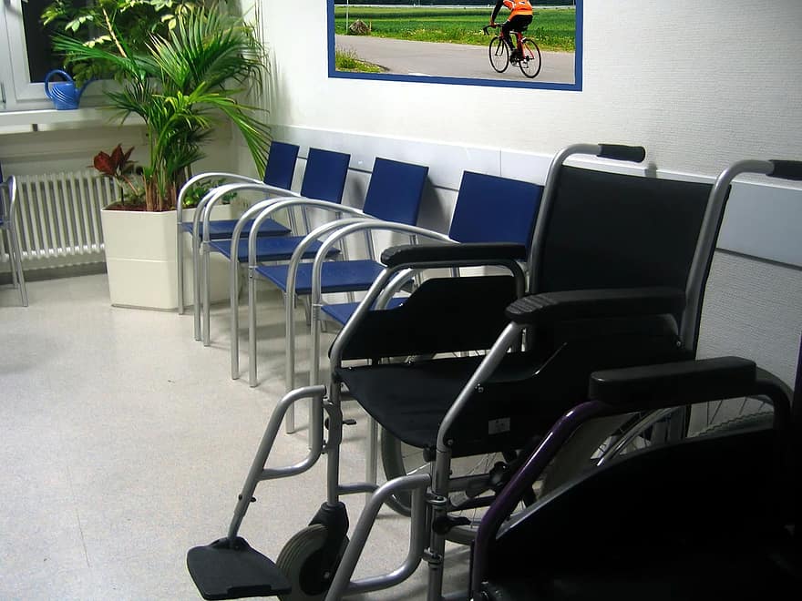 Empty waiting room - avoiding hospitals during COVID