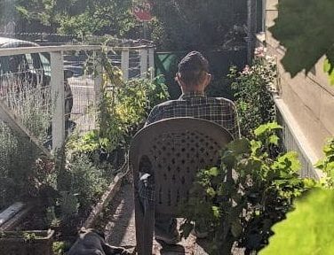 uncle john in the garden not long before his death