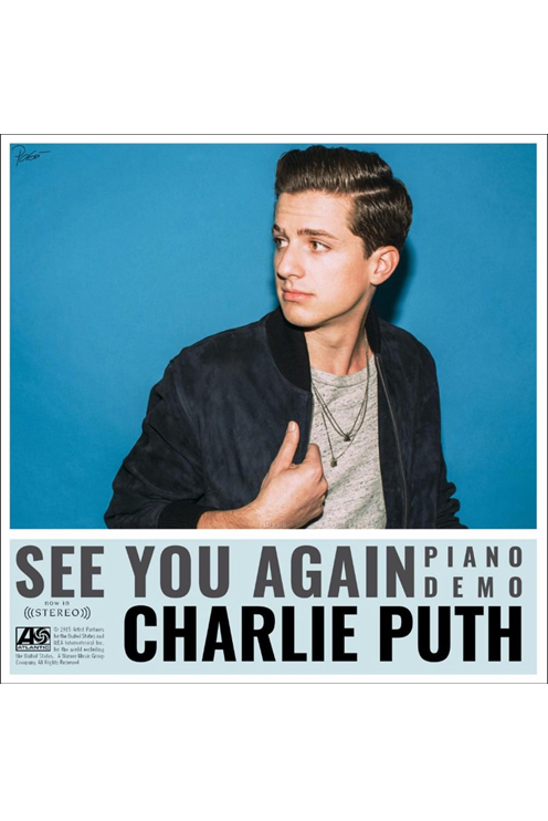 charlie puth see you again cover blue background