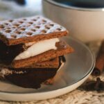 S'mores with gooey marshmallow