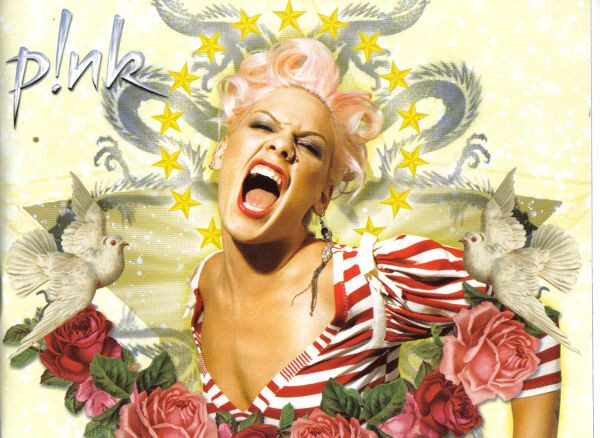 Album cover for Pink's album "I'm Not Dead" with single "Who Knew"