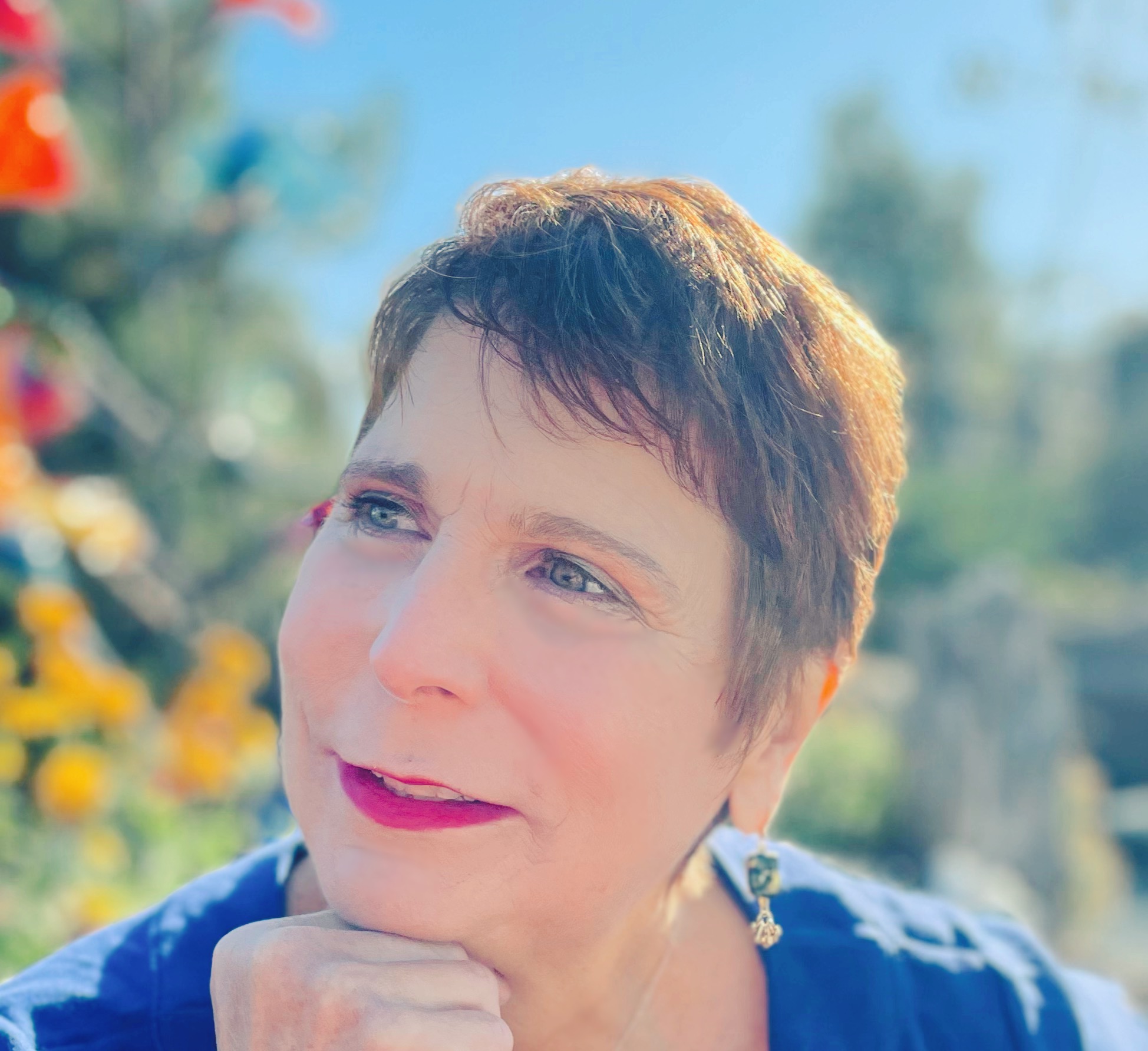 Headshot photo of Dr Marianne Matzo in a garden.