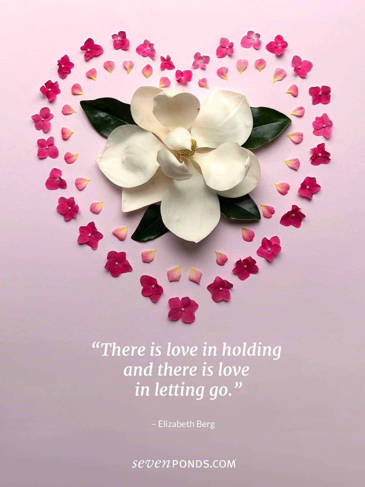 Heart shaped flower design