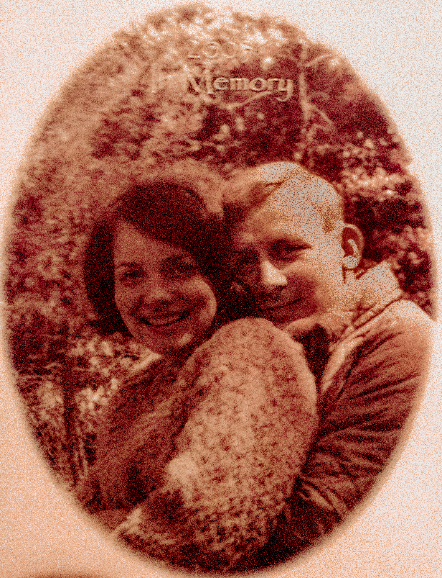 A picture of a couple spooning before the husband died