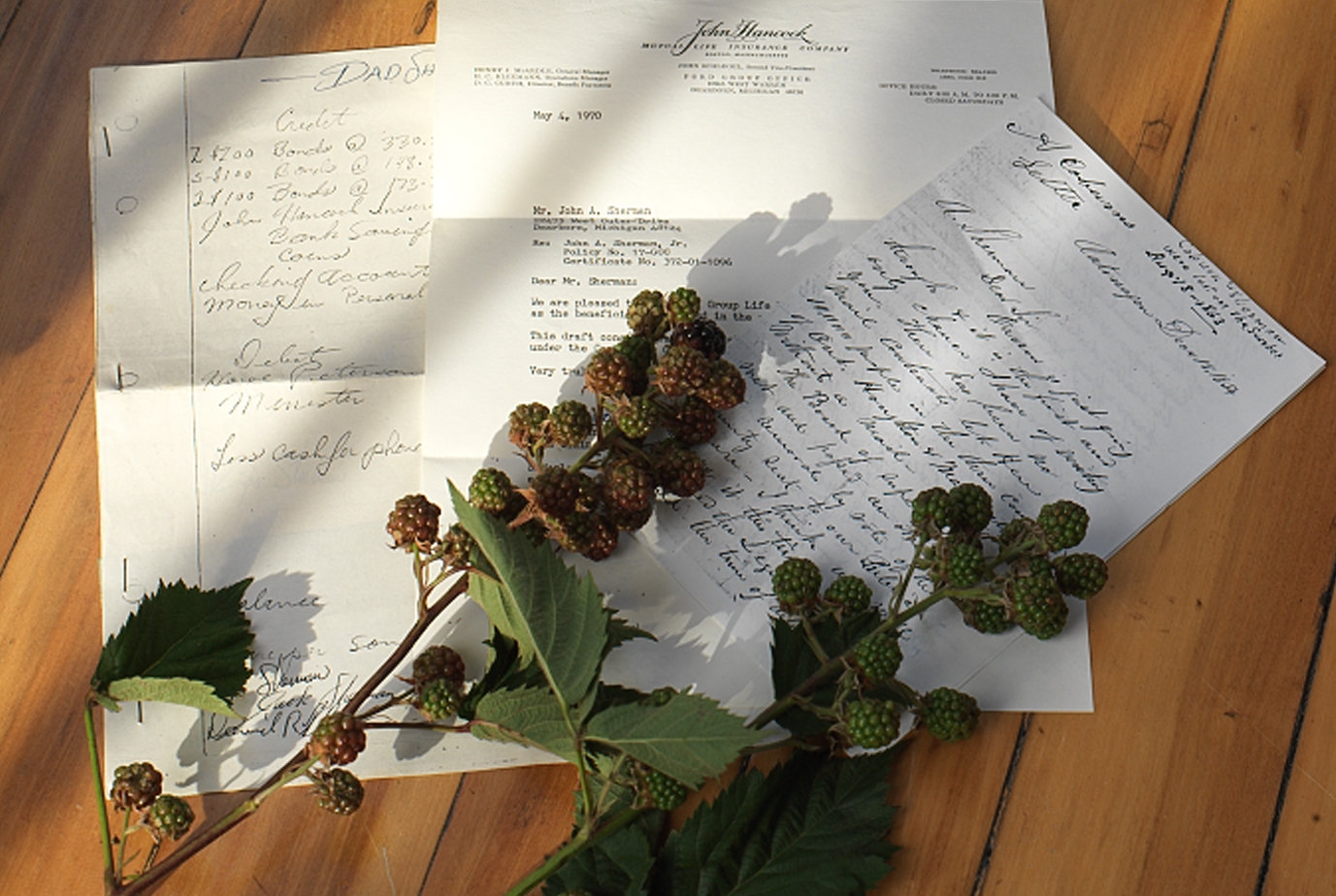 an ethical will sits on a table with flowers