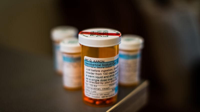 MAID pills are shown for weighing the bioethics of Medical aid in dying