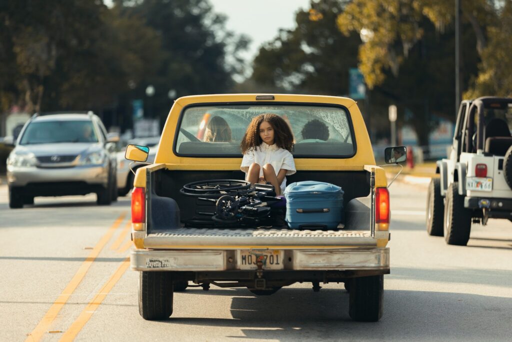 Nico Parker in SUNCOAST. Photo by Eric Zachanowich. Courtesy of Searchlight Pictures. © 2024 Searchlight Pictures All Rights Reserved.