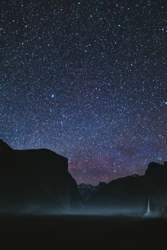 stars in the sky reflecting a quote by mark twain about being dead for millions of years